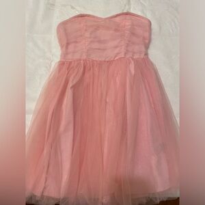 NWOT | Women’s Strapless Pink Tutu Fluffy Ballet Mini Flowy Dress